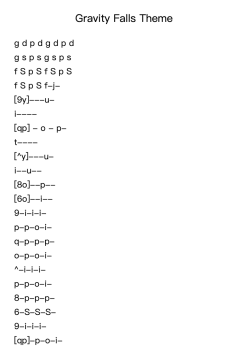 Gravity Falls Theme