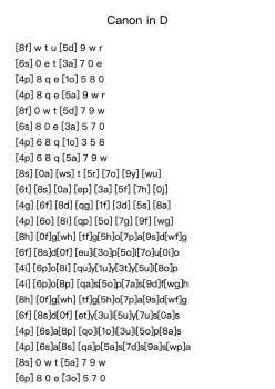 Canon in D Major