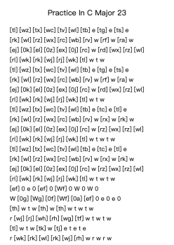Practice In C Major 23
