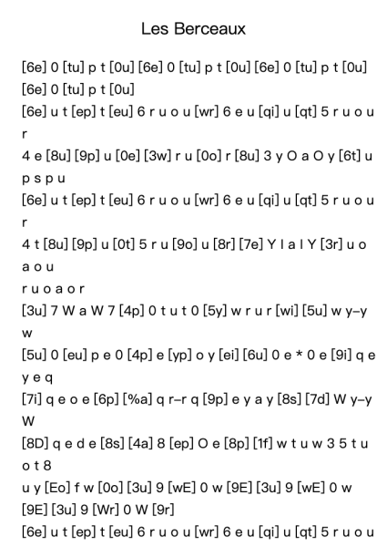 Les Berceaux, Op. 23, No. 1