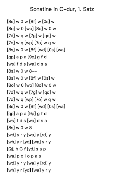 Sonatine in C Major, 1. Satz