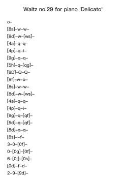 Waltz No. 29 'Delicato' for Piano