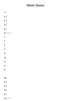 Blank Space