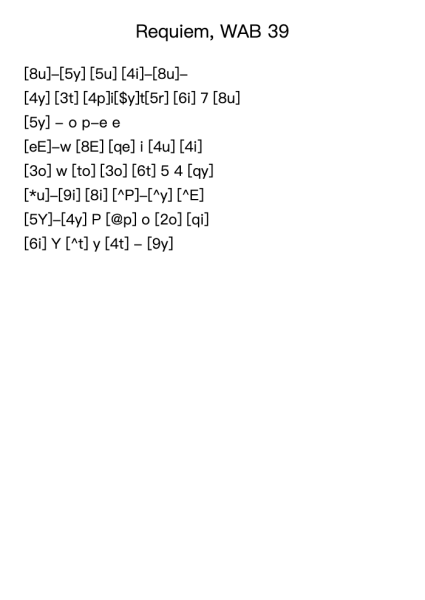 Requiem in D Minor, WAB 39