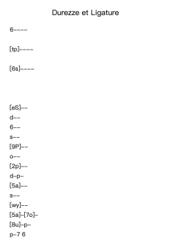 Durezze et Ligature