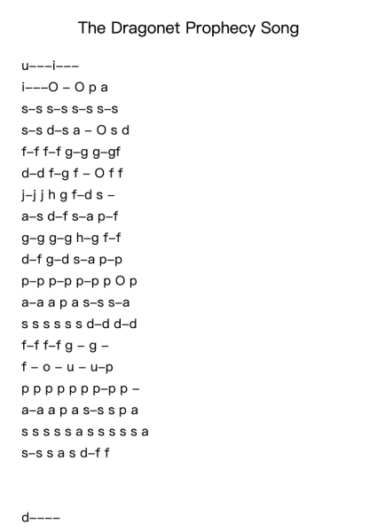 The Dragonet Prophecy Song
