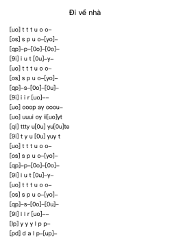 Đi về nhà