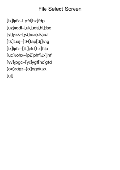 File Select Screen