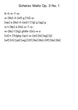 Scherzo Waltz Op. 3 No. 1