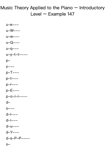 Music Theory Applied to the Piano – Introductory Level – Example 147