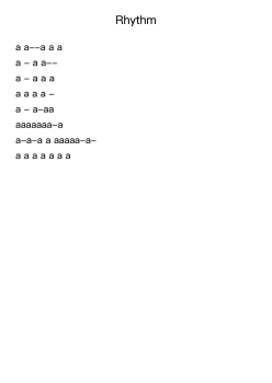 Notation Rules: Rhythm (Answers 2)