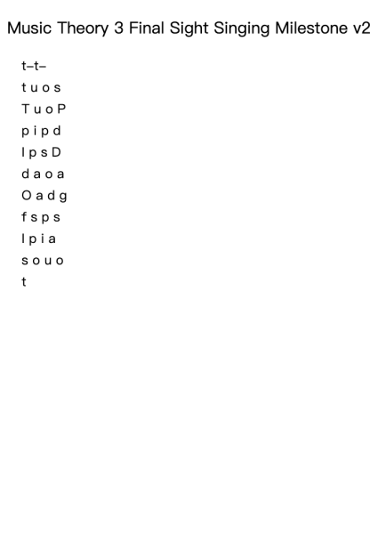 Music Theory 3 Final Sight Singing Milestone v2