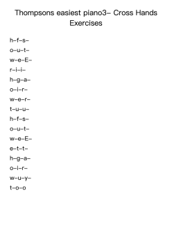 Thompsons easiest piano3- Cross Hands Exercises