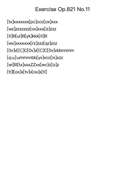 Exercise Op. 821 No. 11