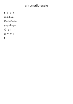 chromatic scale