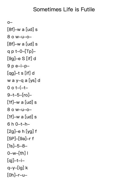 Sometimes Life is Futile Roblox Piano Sheets by Cuphine Triswald-Arr.Mondlius
