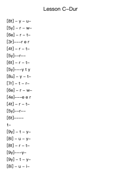 Lesson in C Major