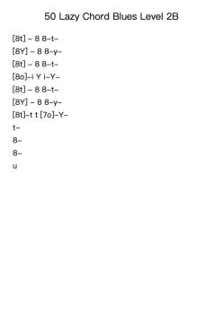 50 Lazy Chord Blues Level 2B