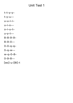 Unit Test 1