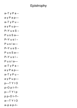 Epistrophy