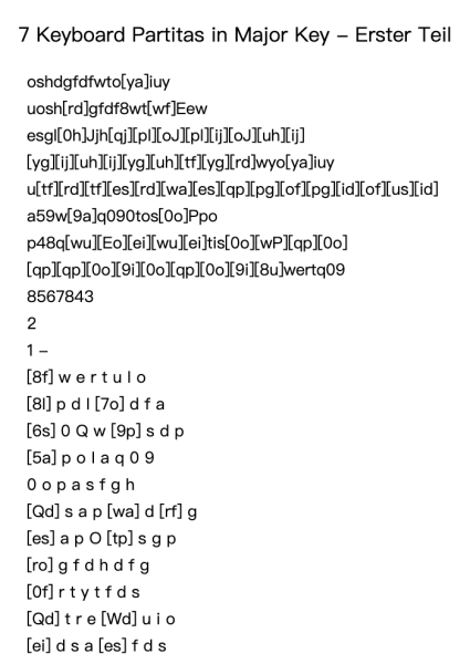 7 Keyboard Partitas in Major Key - Erster Teil: No. 1, Praeludium