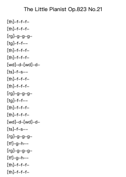 The Little Pianist Op.823 No.21