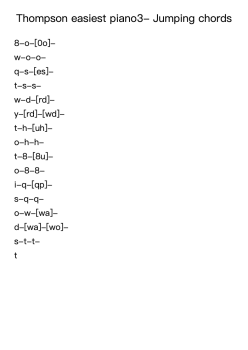 Thompson easiest piano3- Jumping chords