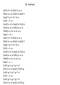 G minor