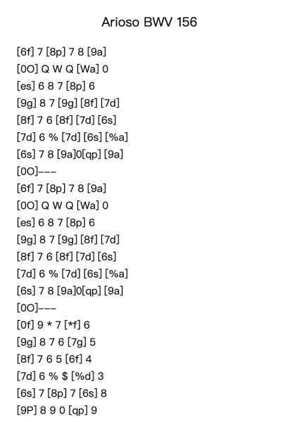 Arioso from Cantata BWV 156