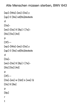 Alle Menschen müssen sterben, BWV 643