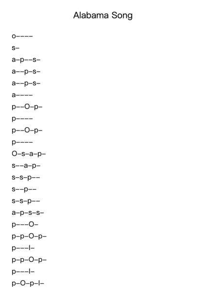 Alabama Song
