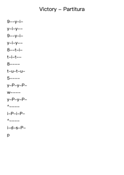 Victory - Partitura