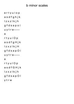 b minor scales