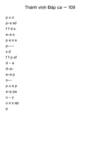 Thánh vịnh Đáp ca – 109