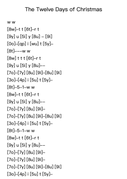 The Twelve Days of Christmas