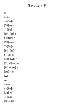 Gavotte in F