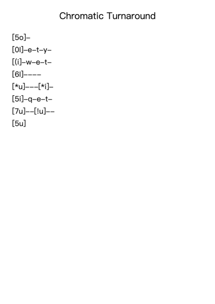 Chromatic Turnaround