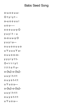 Babs Seed Song