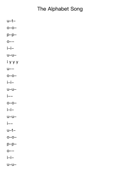 The Alphabet Song