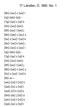 17 Ländler, D. 366: No. 1