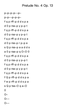 Prelude No. 4 Op. 13