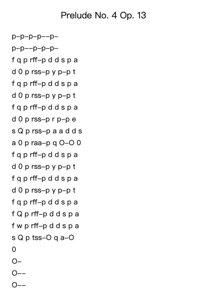 Prelude No. 4 Op. 13