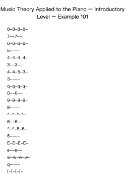 Music Theory Applied to the Piano – Introductory Level – Example 101