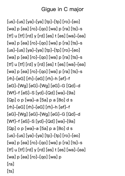 Gigue in C major