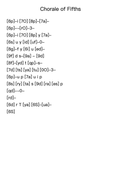 Chorale of Fifths