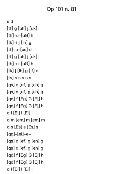 Vorschule im Klavierspiel, Op. 101, No. 81