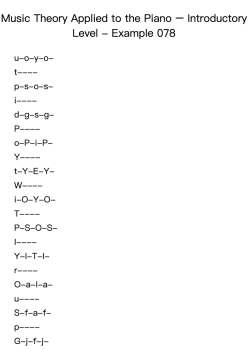 Music Theory Applied to the Piano – Introductory Level - Example 078