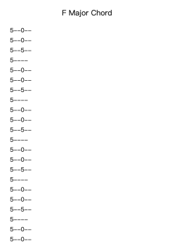 F Major Chord