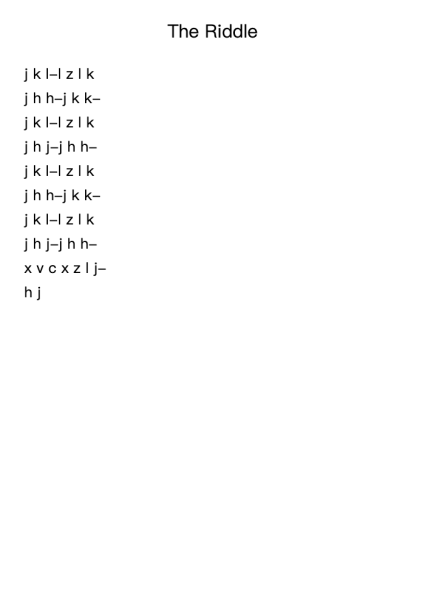 The Riddle