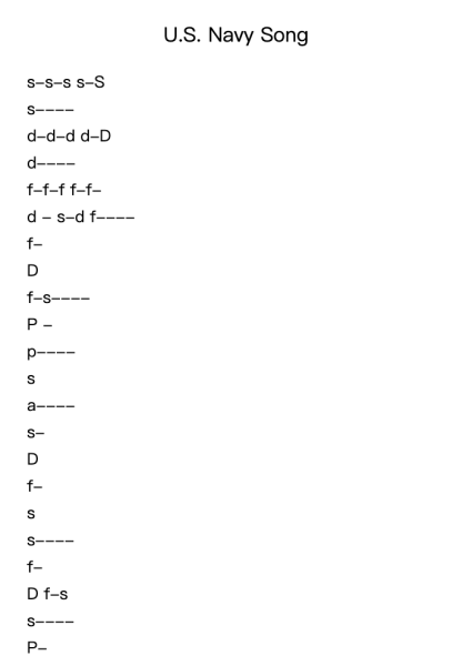 U.S. Navy Song